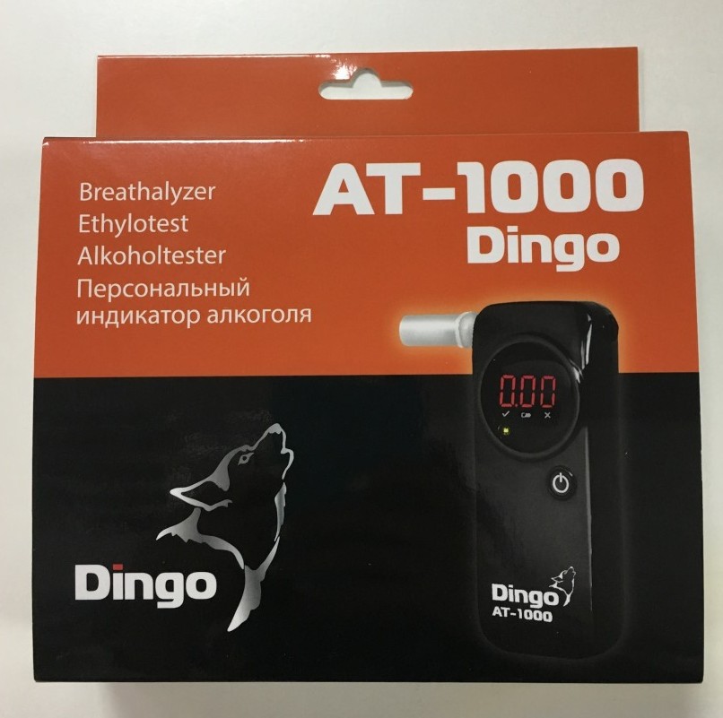 Алкотестер Динго AT1000 Dingo АТ 1000 в коробке